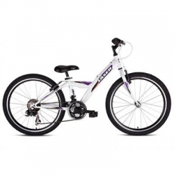 Детский велосипед Laser 24 белый/фиолетовый ― AUTOERA.LV
