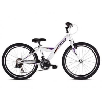 Детский велосипед Laser 24 белый/фиолетовый