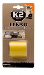 Lukturu remonta/atstarojoša līmlente (dzeltena) K2 LENSO, 48mmx1.52m ― AUTOERA.LV