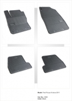 Rubber floor mat  set  Ford Focus (2011-2019)