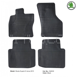 Rubber floor mats set Skoda Superb (2015-2022) ― AUTOERA.LV