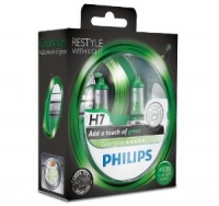 К-т ламп Philips ColorVision Green - RESTYLE, H7 55W, 12В