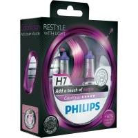 К-т ламп Philips ColorVision Purple - RESTYLE, H7 55W, 12В 