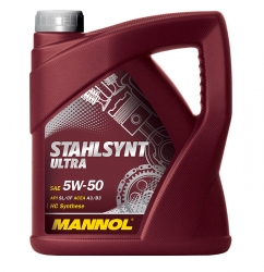 Sintētiskā motoreļļa  - Mannol STAHLSYNT ULTRA 5W50, 4L ― AUTOERA.LV