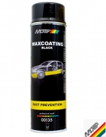 Antikorozijas/konservācijas līdzeklis slēgtām virsmām - Motip Waxcoating Black (melns kā krāsa), 500ml.