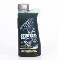 2-Takt (зелёного цвета) синтетическое масло  - Mannol Scooter 2-takt,  500мл. 