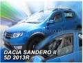 Front wind deflector set Dacia Logan (2013-)/Sandero (2013-)/Stepway (2013-)