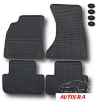 Rubber floor mats set Audi A4 B8 (2007-2015) / A5 (2009-2015)