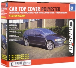 Polyester roof and windglass cover, 458 x 230 cm, size L ― AUTOERA.LV
