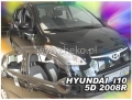Front and rear wind deflector set Hyundai i10 (2008-)
