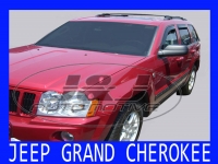 Front and rear wind deflector set Jeep Grand Cherokee (2004-2010)