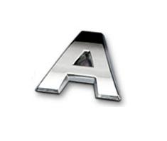 Sticker 3D - letter A ― AUTOERA.LV