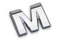 Sticker 3D - letter M ― AUTOERA.LV