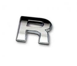 Sticker 3D - letter R ― AUTOERA.LV