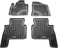 Rubber floor mat  set  Hyundai Santa Fe (2006-2012) with edges