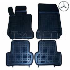 Rubber floor mat set  Mercedes-Benz C-class (W204)/ E-class (W212)/ CLS (W218)  with edges ― AUTOERA.LV