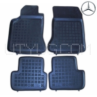 Rubber floor mats set Mercedes-Benz A-class W176 (2012-2020), with edges