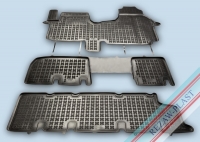 Rubber floor mat  Opel Vivaro (2014-2021)/Renault Trafic (2014-2021) with edges 