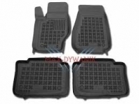 Rubber floor mat set Jeep Grand Cherokee (1998-2010) with edges