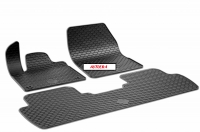 Rubber floor mats set for Citroen DS7 Crossback (2017-2025)