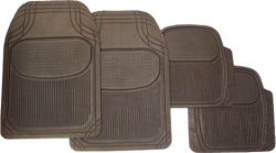 Rubber floor mats set,  black color ― AUTOERA.LV