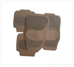 Rubber floor mats set , beige color ― AUTOERA.LV