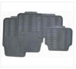 Rubber floor mats set , grey color ― AUTOERA.LV