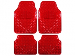 Universal floor mat set - Tuning, red ― AUTOERA.LV