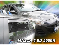 Front and rear wind deflector set Mazda 3 (2009-2014)
