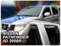Front and rear wind deflector set Nissan Pathfinder (2005-2012)