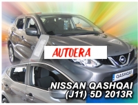 Front and rear wind deflector set Nissan Qashqai (2013-2020)