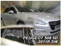 Front and rear wind deflector set Peugeot 508 SW (2010-2019)