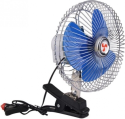 Electrical oscillating fan, Ø6" inches, 12V ― AUTOERA.LV
