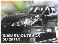 Front and rear wind deflector set Subaru Outback (2009-2015)