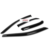 Front and rear wind deflector set Volvo S40 (2004-2012)