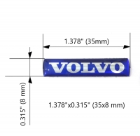 Auto emblēma - VOLVO (35mm x 8mm)