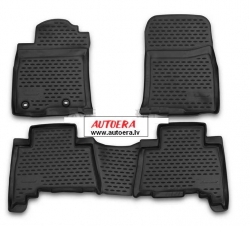 Rubber floor mats set Toyota Land Cruiser 150 Prado (2013-2022) ― AUTOERA.LV