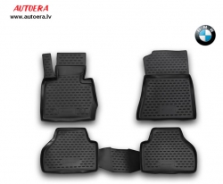 3D Rubber floor mat set BMW X3 F25 (2010-2017), with edges ― AUTOERA.LV
