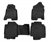 3D Rubber floor mats set for Dodge RAM 1500 QUAD CABIN (2019-)