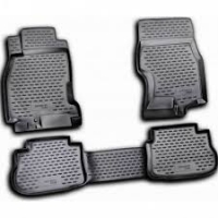 Rubber floor mats set for Infinity FX35/FX45 (2003-2009), with edges
