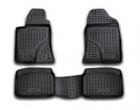 3D Rubber floor mat  Toyota Avensis (2003-2009) with edges (1)