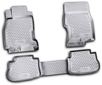Rubber floor mats set for Infinity FX35/FX45 (2003-2009), with edges