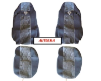 Seat covers set for  MB ACTROS, ATEGO,AXOR - N37 /seat headrest inbroided