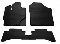 Rubber floor mats set for Toyota Yaris (2020-2026), with deep edges