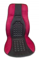 Car seat cushion, red with black insert