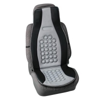 Car seat cushion, black with grey inserts