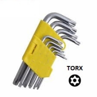 9pcs hex key set Torx style (T10-T40)