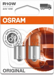 Лампочка подсветки номерного знака - OSRAM R10W, 24В ― AUTOERA.LV