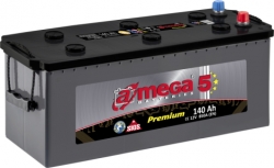 Авто аккумулятор - AMEGA Premium 140Ah, 850A, 12В ― AUTOERA.LV
