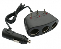 Cord extension with 3 plugs & controller, 12V
